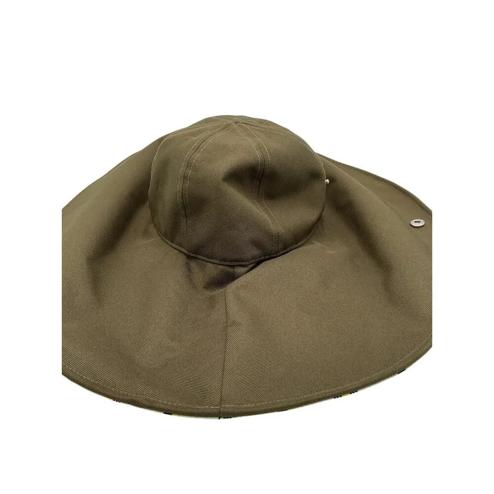 Ganni Oversized Green Summer Hat Size XS / S